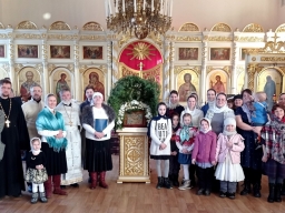 Воскресная школа на Рождественской литургии